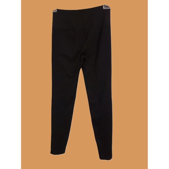 Women's Leggings With Ruched Back Black High-Waisted Size S - Picture 1 of 5